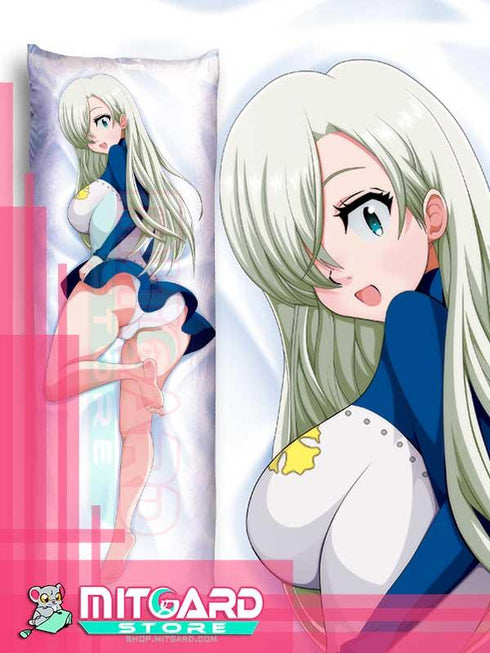 THE SEVEN DEADLY SINS Elizabeth Liones Body pillow case Dakimakura - 3